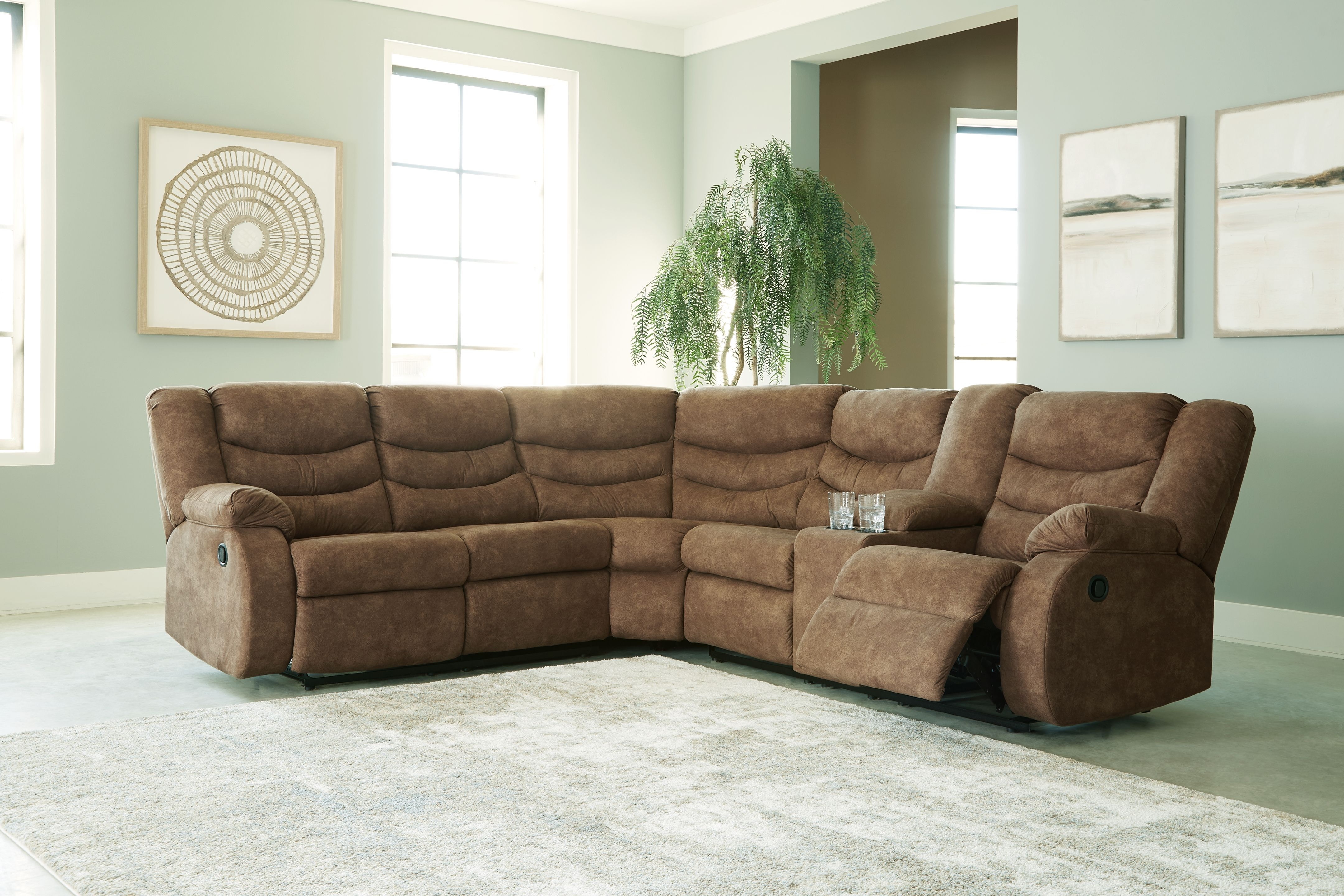 RIPZONE 3点セット RECCO搭載 TRILOGYシリーズ L/XL Ashley Partymate 3 Piece Reclining Sectional Set 36902-48-49-25